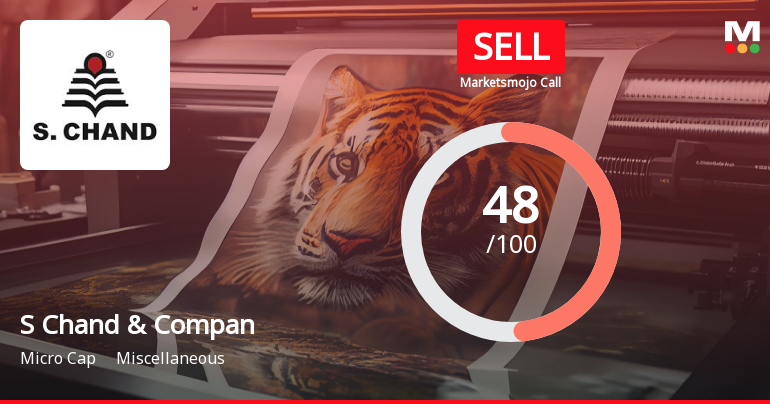 S Chand & Company Ltd is Rated Sell