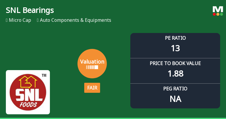 SNL Bearings Ltd: Valuation Shifts Signal Changing Price Attractiveness