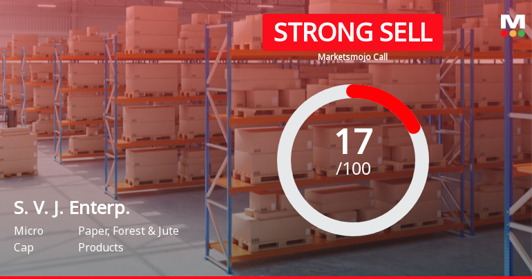 S. V. J. Enterprises Ltd Downgraded to Strong Sell Amid Technical and Fundamental Weakness