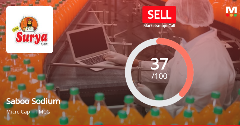 Saboo Sodium Chloro Ltd is Rated Sell