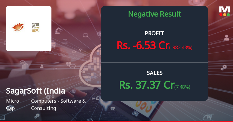 SagarSoft (India) Q4 FY26: Severe Losses Wipe Out Year's Gains Amid Employee Cost Surge