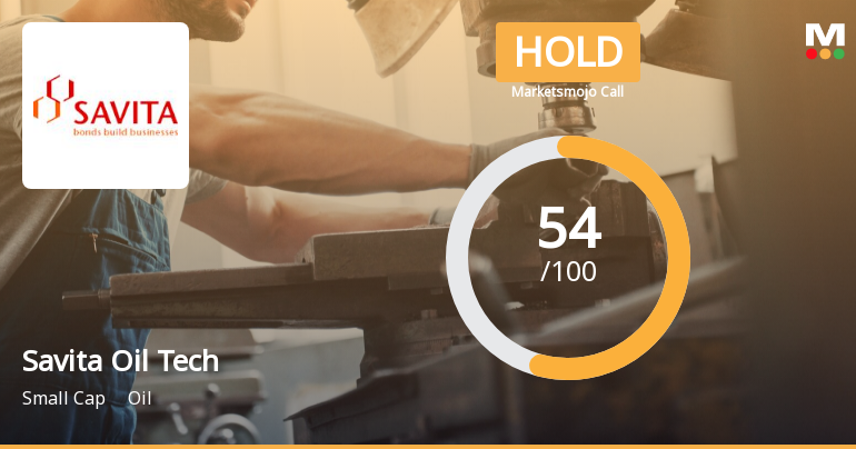 Savita Oil Technologies Ltd is Rated Hold