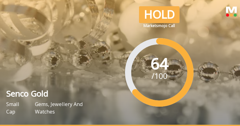 Senco Gold Ltd is Rated Hold by MarketsMOJO