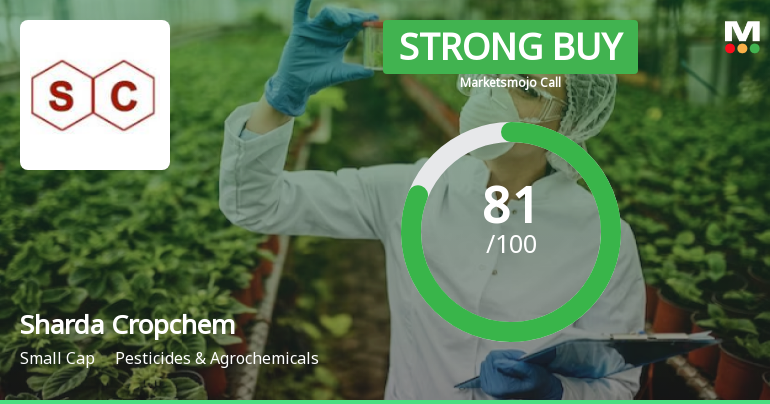 Sharda Cropchem Ltd Upgraded to Strong Buy on Robust Fundamentals and Technicals