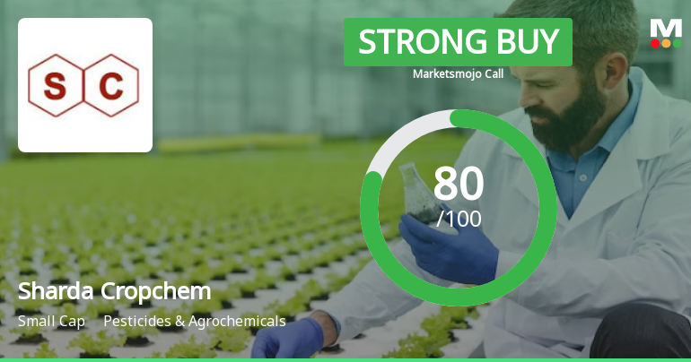 Sharda Cropchem Ltd Upgraded to Strong Buy on Robust Financials and Technical Signals