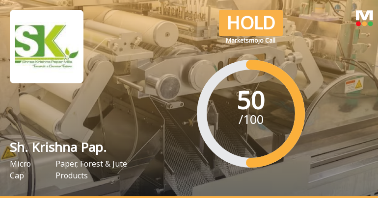 Shree Krishna Paper Mills & Industries Ltd is Rated Hold