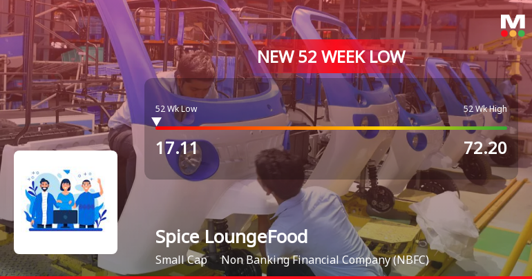 Five Consecutive Losses Push Spice Lounge Food Works Ltd to a New 52-Week Low