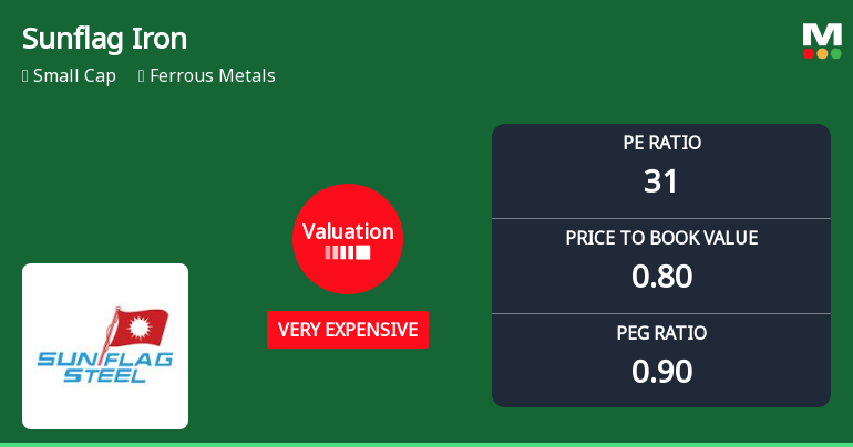 Sunflag Iron & Steel Company Ltd: Valuation Shifts Signal Price Attractiveness Challenges