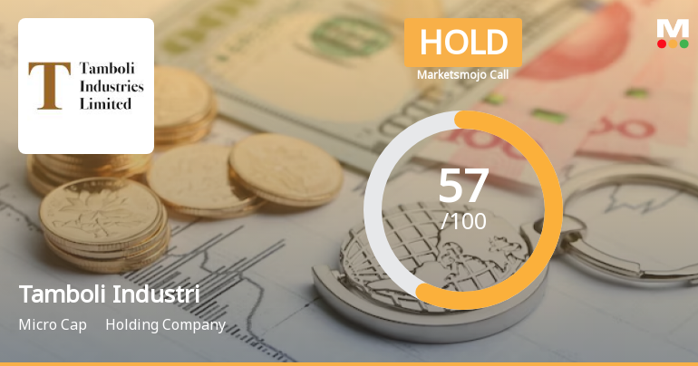 Tamboli Industries Ltd is Rated Hold by MarketsMOJO