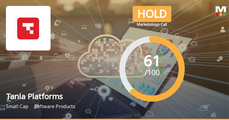 Tanla Platforms Ltd Upgraded to Hold by MarketsMOJO on Improved Technicals and Valuation