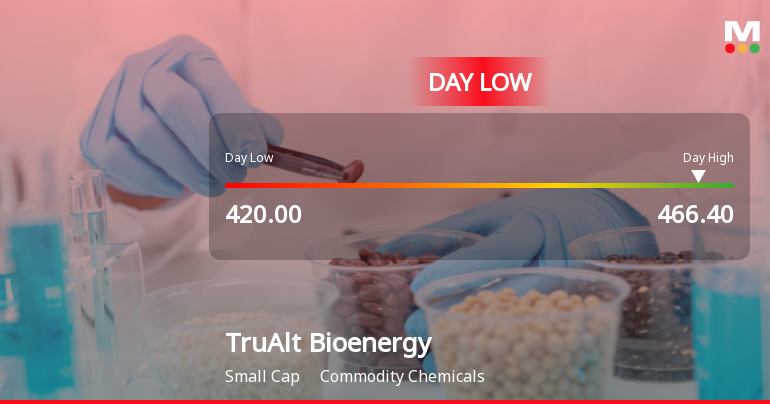 TruAlt Bioenergy Ltd Hits Intraday Low Amid Price Pressure on 25 May 2026