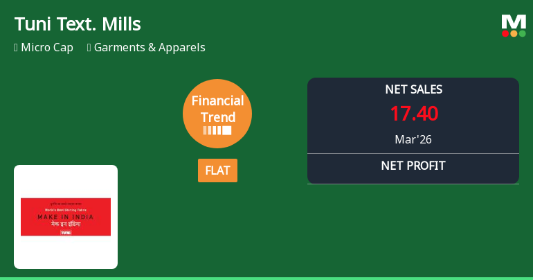Tuni Textile Mills Ltd Reports Flat Quarterly Performance Amid Margin Pressures