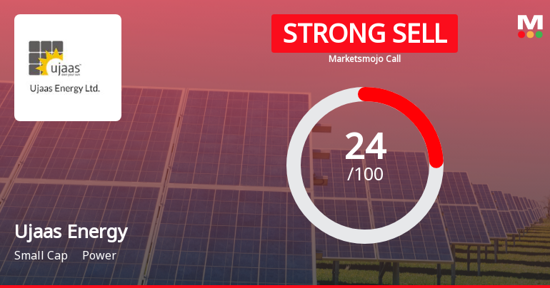 Ujaas Energy Ltd is Rated Strong Sell