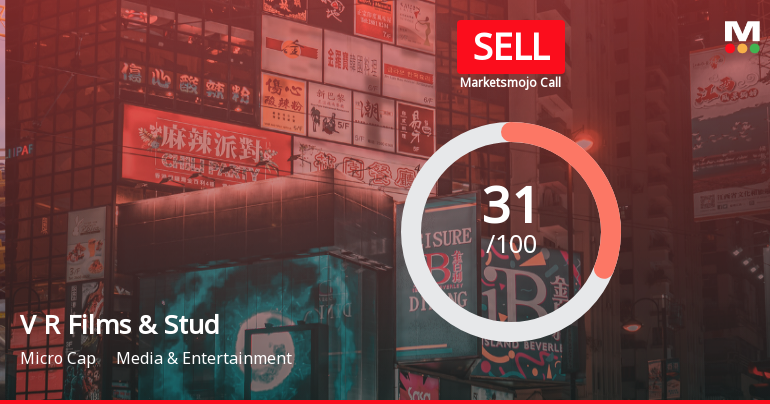V R Films & Studios Ltd Upgraded to Sell on Improved Valuation and Technicals