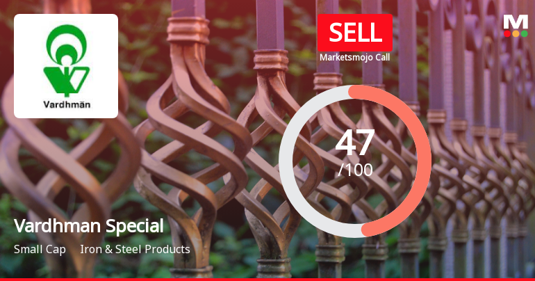 Vardhman Special Steels Downgraded to Sell Amid Valuation and Technical Concerns