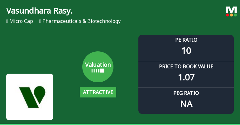 Vasundhara Rasayans Ltd Valuation Shifts Signal Renewed Price Attractiveness Amid Market Challenges