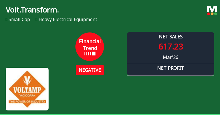 Voltamp Transformers Ltd Reports Sharp Decline in Quarterly Performance Amid Market Volatility