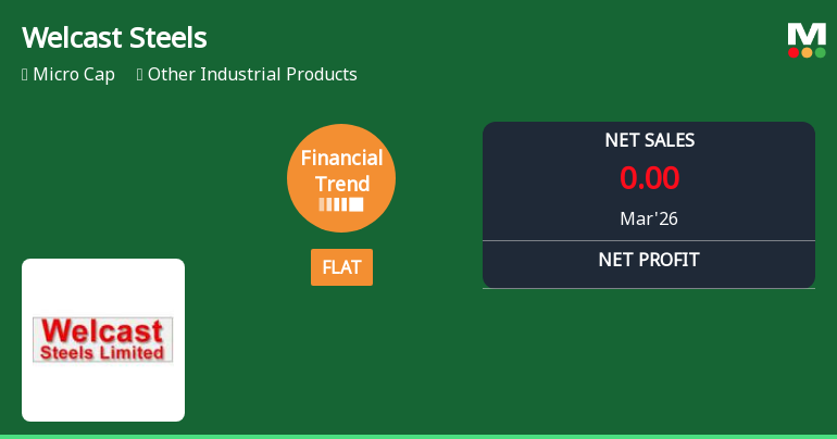 Welcast Steels Ltd Reports Flat Quarterly Performance Amid Mixed Financial Trends