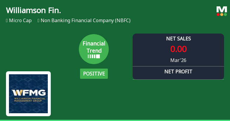 Williamson Financial Services Ltd Reports Positive Quarterly Turnaround Amid Challenging Market Conditions