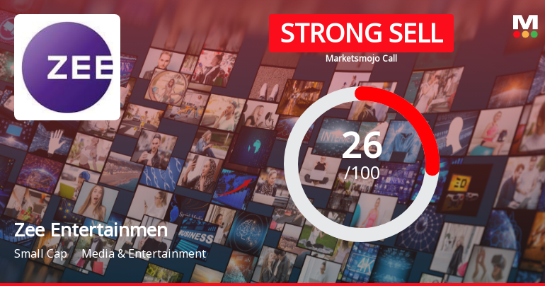 Zee Entertainment Enterprises Ltd Downgraded to Strong Sell Amid Deteriorating Financials and Valuation Concerns