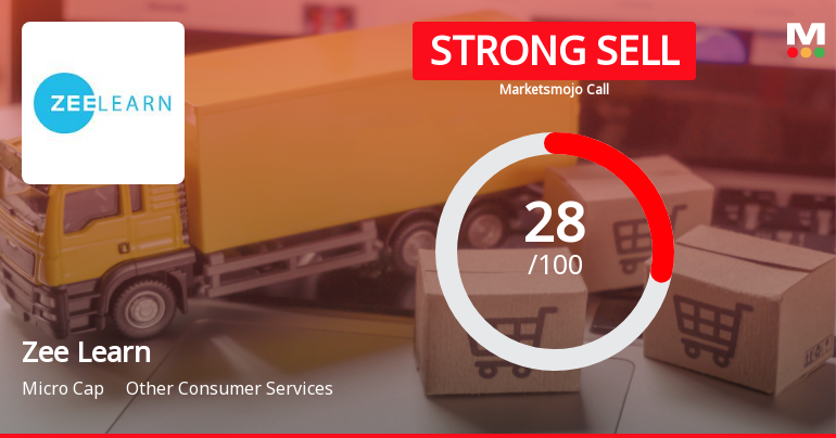 Zee Learn Ltd Downgraded to Strong Sell Amid Weak Fundamentals and Mixed Technical Signals