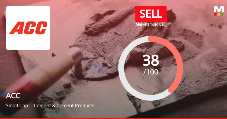 ACC Ltd is Rated Sell by MarketsMOJO