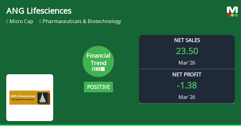 ANG Lifesciences India Ltd Reports Strong Quarterly Turnaround Amid Persistent Long-Term Challenges