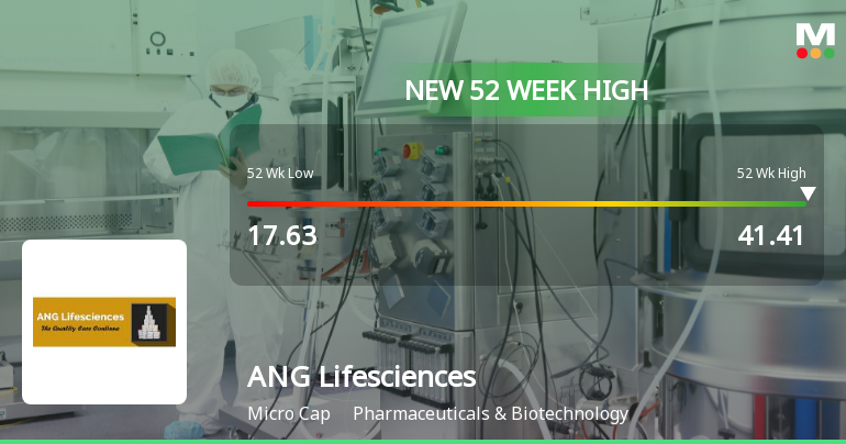 Broad-Based Technical Strength Lifts ANG Lifesciences India Ltd to 52-Week High of Rs 41.41