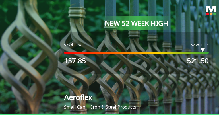 Broad-Based Technical Strength Lifts Aeroflex Industries Ltd to 52-Week High of Rs 521.5