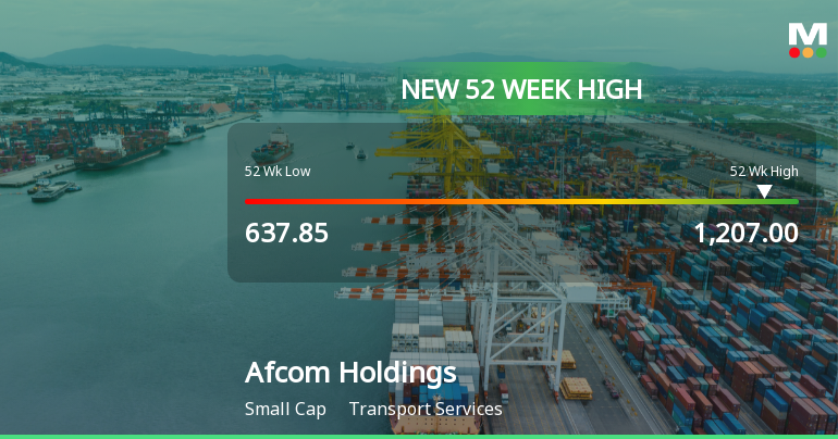 Broad-Based Technical Strength Lifts Afcom Holdings Ltd to 52-Week High of Rs 1207