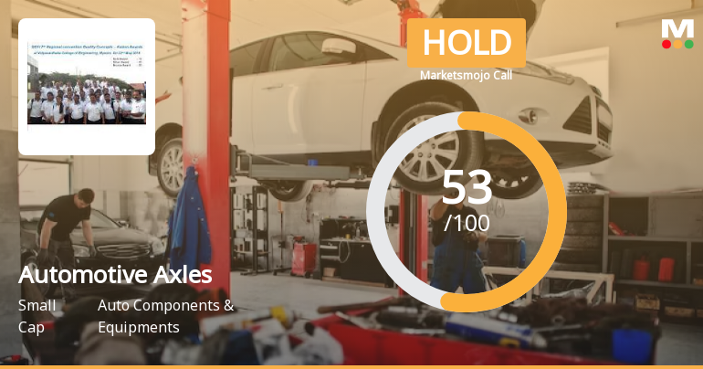 Automotive Axles Ltd is Rated Hold by MarketsMOJO