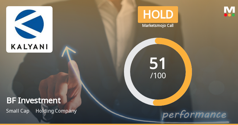 BF Investment Ltd Upgraded to Hold by MarketsMOJO on Improved Technicals and Valuation