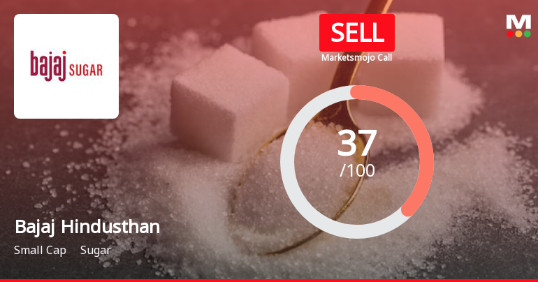 Bajaj Hindusthan Sugar Ltd is Rated Sell