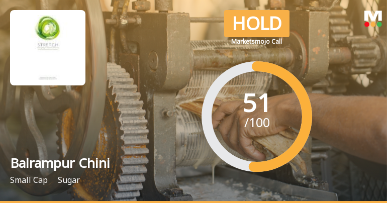 Balrampur Chini Mills Ltd Upgraded to Hold on Technical and Valuation Shifts