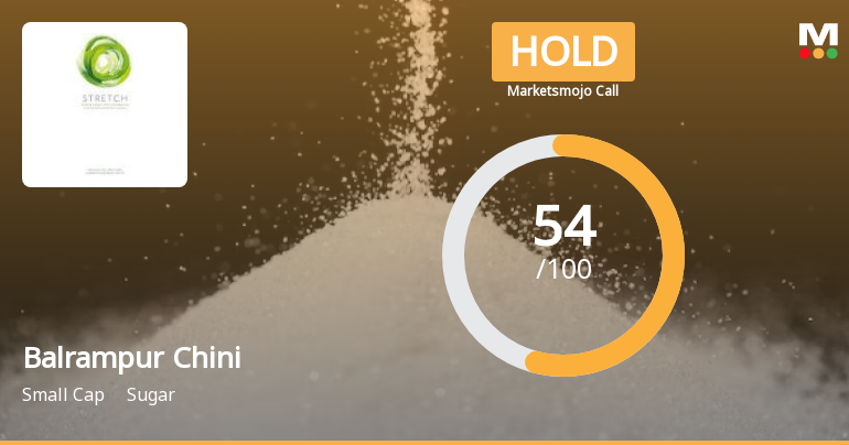 Balrampur Chini Mills Ltd is Rated Hold