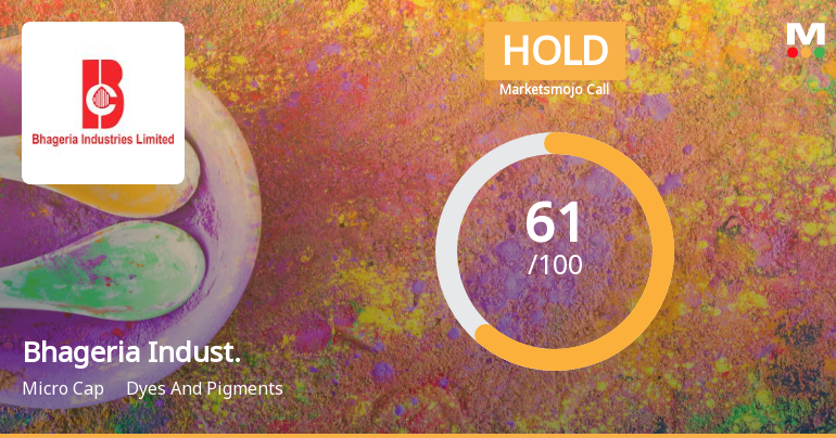 Bhageria Industries Ltd is Rated Hold by MarketsMOJO