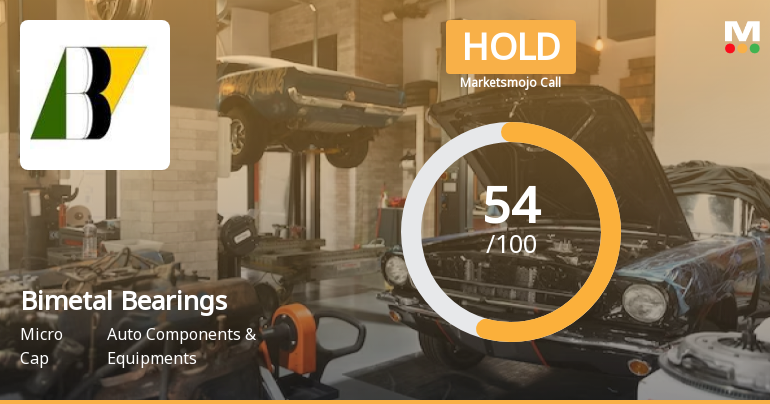 Bimetal Bearings Ltd Upgraded to Hold by MarketsMOJO on Technical and Financial Improvements