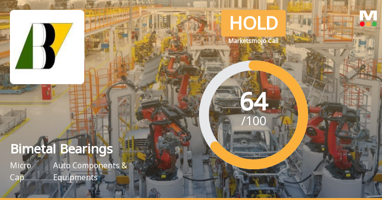 Bimetal Bearings Ltd Upgraded to Hold: Comprehensive Analysis of Quality, Valuation, Financial Trend and Technicals