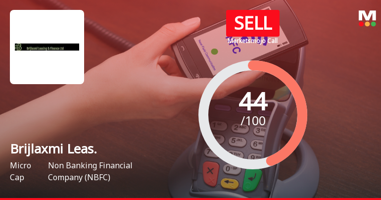 Brijlaxmi Leasing & Finance Ltd Upgraded to Sell on Technical Improvements