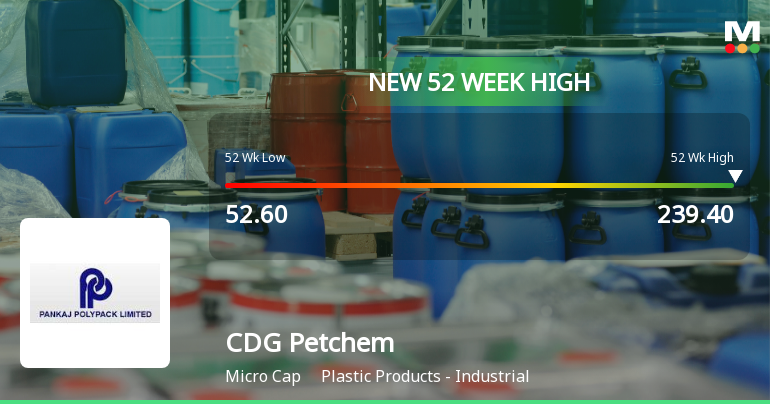 Broad-Based Technical Strength Lifts CDG Petchem Ltd to 52-Week High of Rs 239.4
