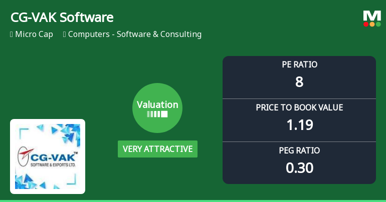 CG-VAK Software & Exports Ltd: Valuation Shifts Signal Renewed Price Attractiveness
