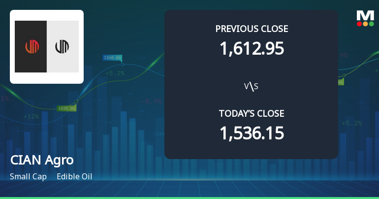 CIAN Agro Opens 5% Higher in Sharp Gap Up, But Can the Technicals Support It?