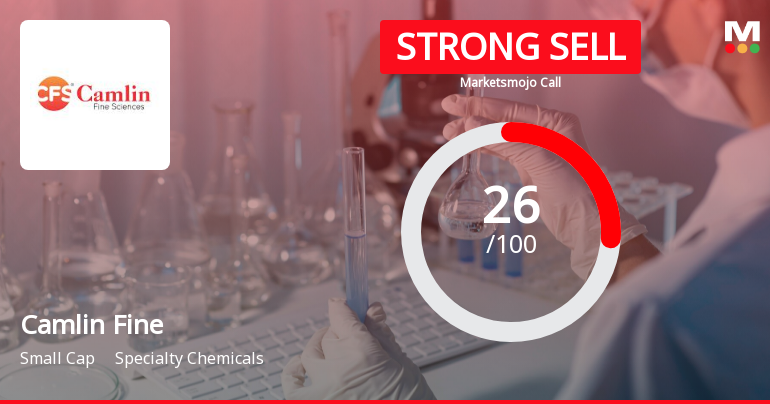 Camlin Fine Sciences Ltd is Rated Strong Sell