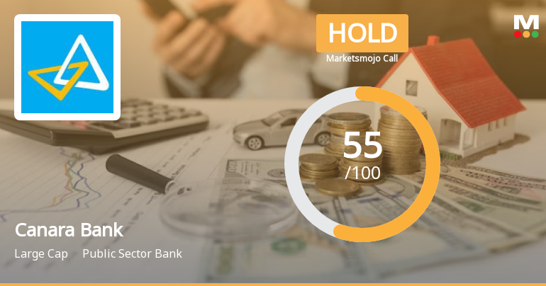 Canara Bank is Rated Hold by MarketsMOJO