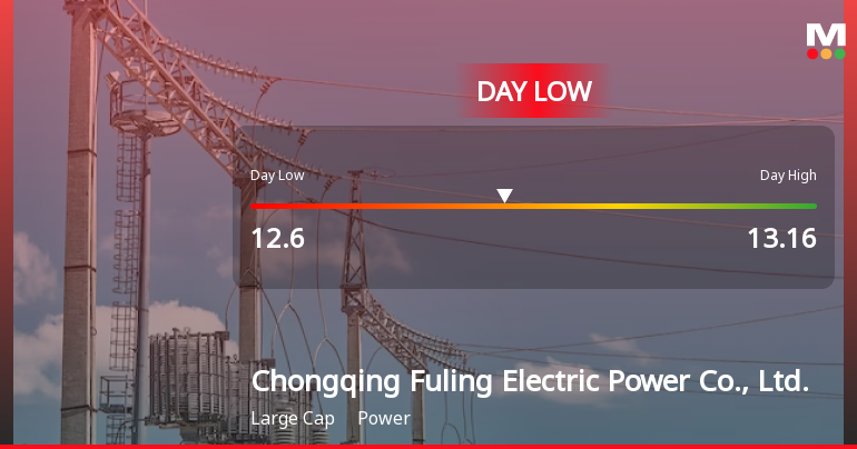 Chongqing Fuling Electric Power Hits Day Low Amid Price Pressure at CNY 12.60