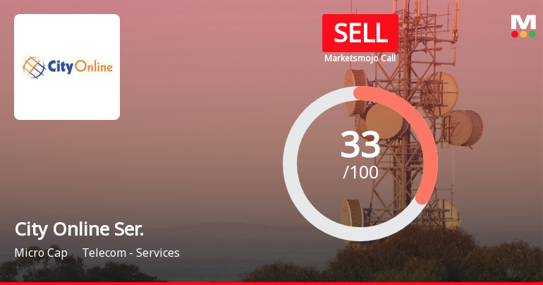 City Online Services Ltd Upgraded to Sell on Technical Improvement Despite Weak Fundamentals