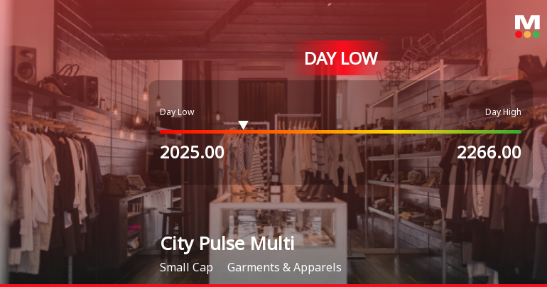 City Pulse Multiventures Ltd Hits Intraday Low Amid Price Pressure