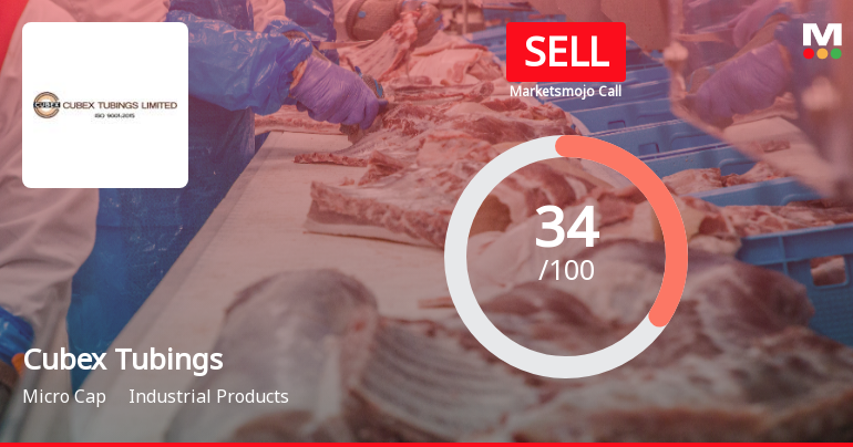 Cubex Tubings Ltd Upgraded to Sell on Technical Improvement Despite Financial Challenges