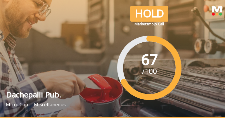 Dachepalli Publishers Ltd is Rated Hold by MarketsMOJO