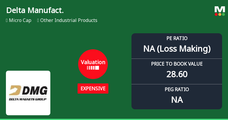 Delta Manufacturing Ltd’s Valuation Shifts to Expensive Amid Deteriorating Fundamentals
